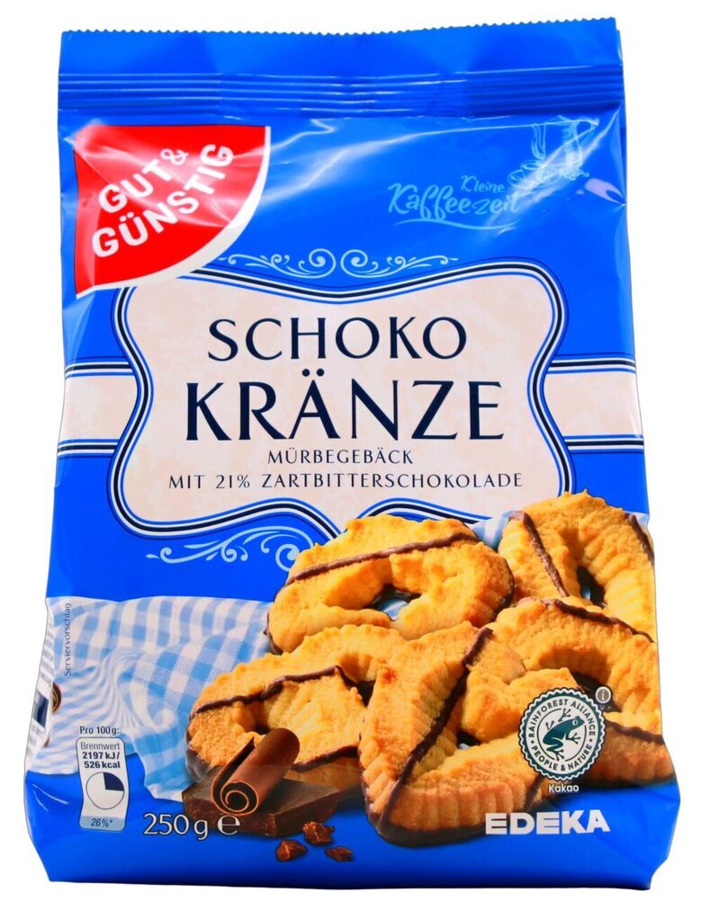 Biscuits "Schoko Kranze" EDEKA 250 gr.